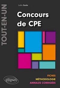 Concours de CPE Tout en un Fiches Méthodologie Annales Corrigées