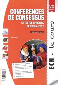 Conférences de consensus et textes officiels de 2000 à 2012