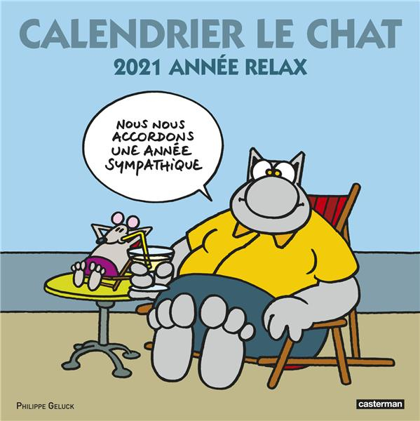Calendrier Le Chat 2021 : Année relax