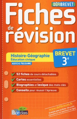 DEFIBREVET FICHES HIST-GEO 3E
