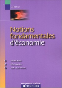 Notions fondamentales d économie