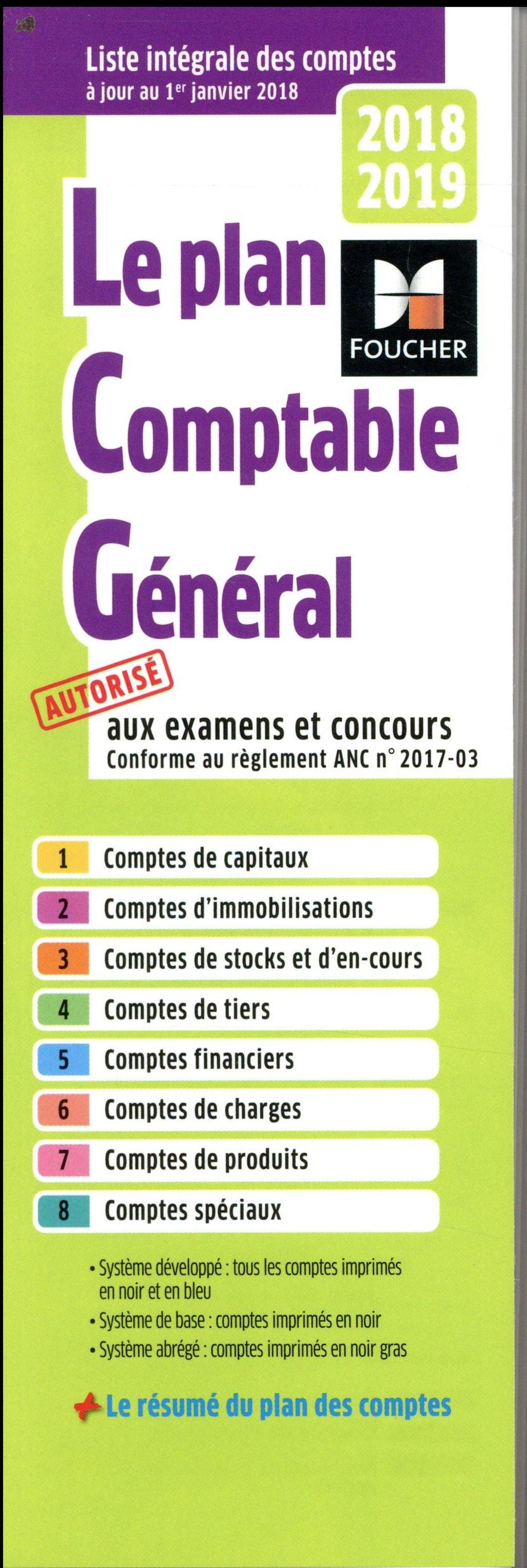 Plan comptable général 2018-2019