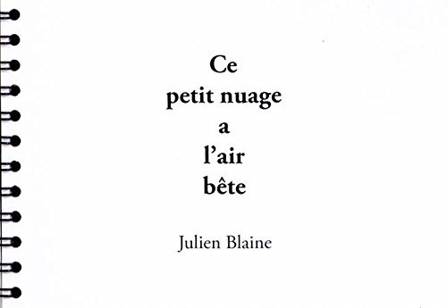 Ce petit nuage a l'air bête