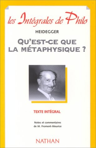 Qu'est-ce que la métaphysique ?