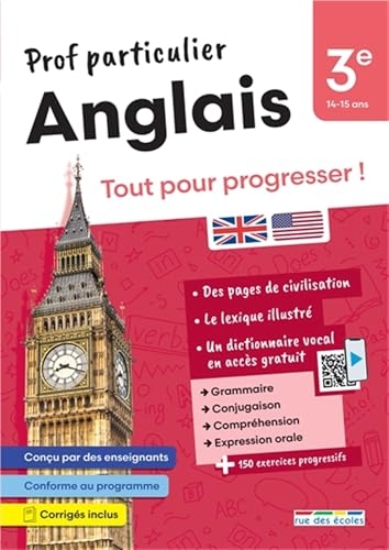 Prof particulier - Anglais 3e: Tout pour progresser !