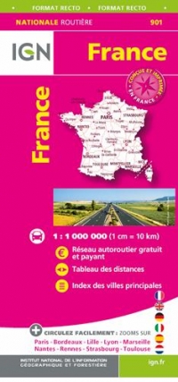 901 FRANCE ROUTES AUTOROUTES 2020 MAXI FORMAT RECTO