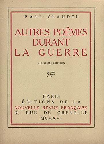 Autres poèmes durant la guerre