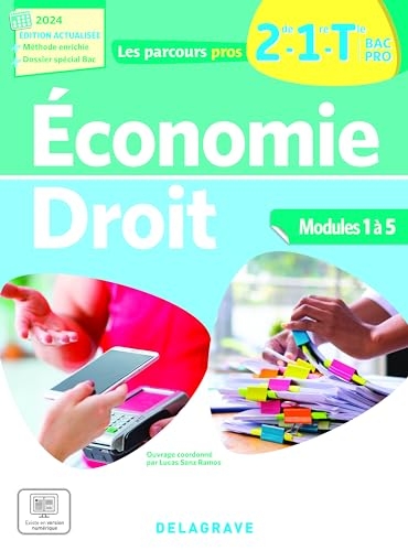 Les Parcours Pros Économie-Droit 2de, 1re, Tle Bac Pro (2024) - Pochette élève