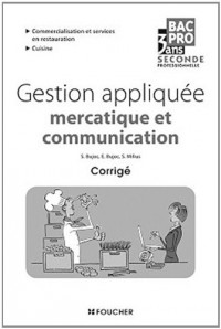 Gestion appliquée Sde Bac Pro Corrigé