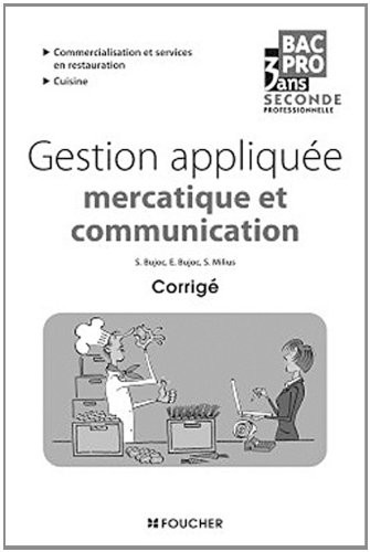 Gestion appliquée Sde Bac Pro Corrigé