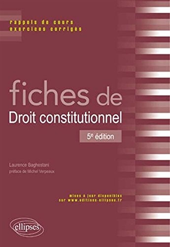 Fiches de Droit Constitutionnel