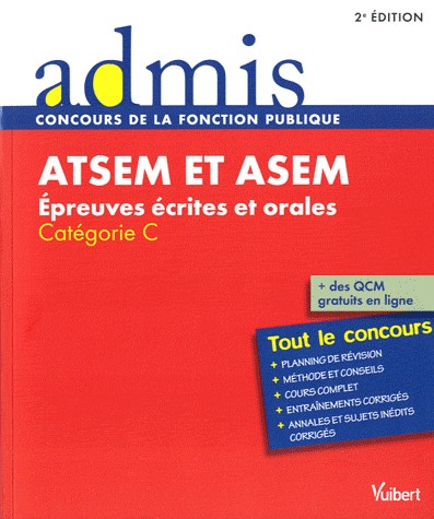ATSEM et ASEM : Epreuves écrites et orales, Catégorie C
