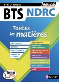 BTS NDRC - Négociation et Digitalisation de la relation client - Toutes les matières -1ère et 2e année (08)