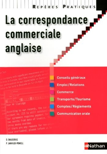 La correspondance commerciale anglaise - Collection Repères Pratiques