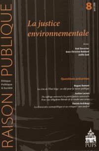 Raison Publique, N° 8 : Qu'est-ce la justice environnementale ?