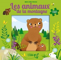 Mon livre puzzle 9 pièces: Les animaux de la montagne- Dès 2 ans
