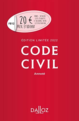 Code civil 2022 annoté. Édition limitée - 121e ed.