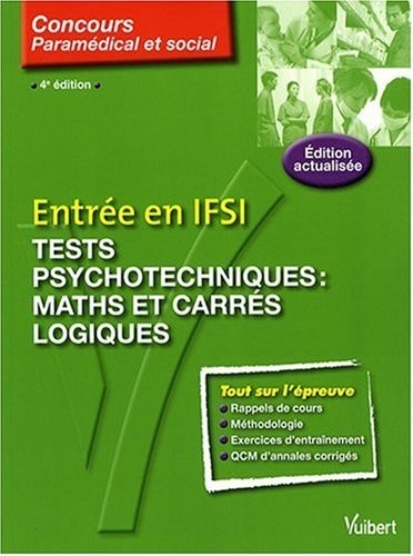 Entrée en IFSI : Tests psychotechniques : maths et carrés logiques