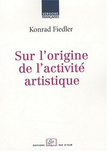Sur l'origine de l'activité artistique
