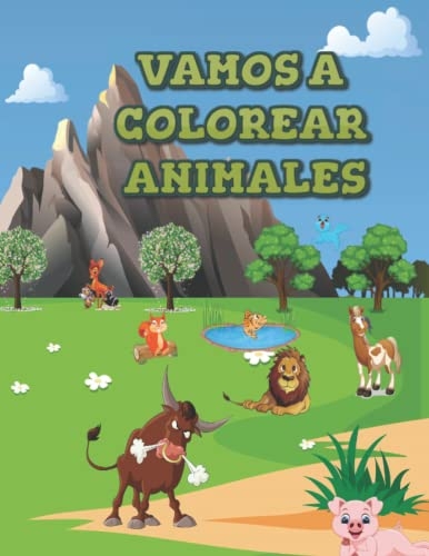 Vamos A Colorear Animales: 87 Fácil Y Divertido Para Colorear Páginas Para Niños [9798843639631]