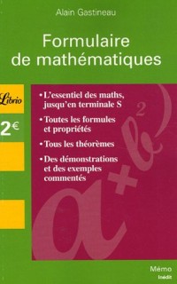 Formulaires de mathématiques