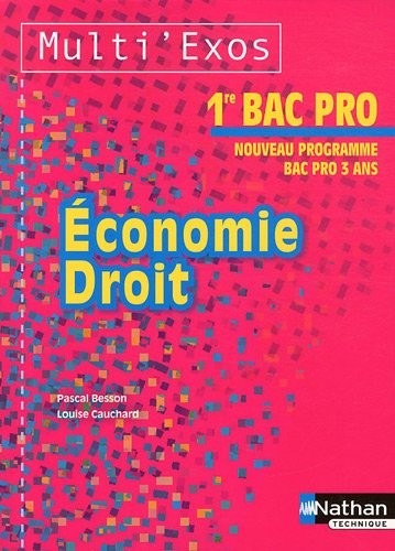 Economie et Droit 1re Bac Pro