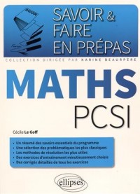Savoir & Faire en Prépas Maths PCSI