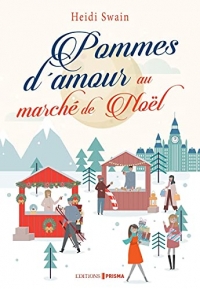 Pommes d'amour au marché de Noël