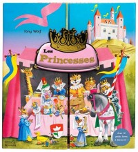 Les princesses : Livre coffret avec 12 petits livres.