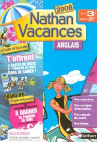 Cahier de Vacances 2008 Anglais de la 3e Vers la Seconde - Nathan Vacances 2008