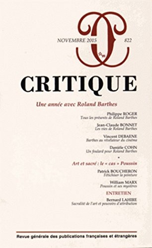 Revue Critique 822