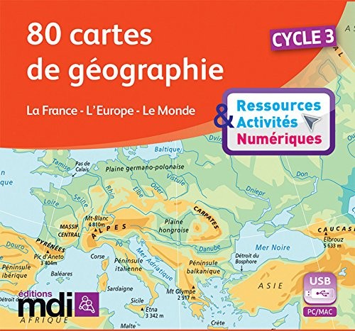 80 Cartes de Géographie Cycle 3