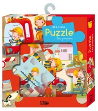 Ma Boite a Jeux : Puzzle des Pompiers 12 Pièces - Dès 3 ans