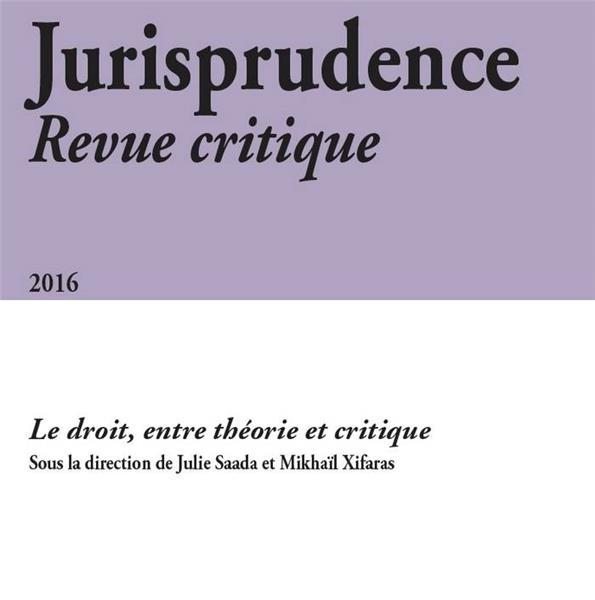 Jurisprudence. Revue Critique 2016
