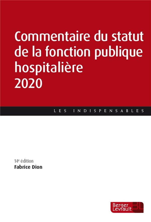 Commentaire du statut de fonction publique hospitalière