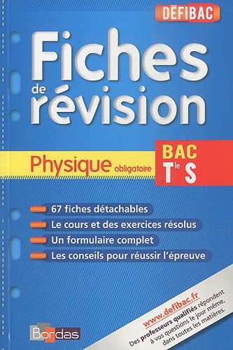 DEFIBAC FICHES PHYSIQUE TERM S