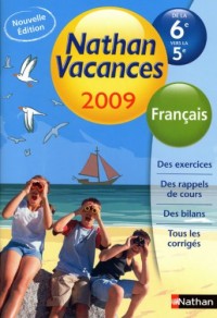 Français de la 6e vers la 5e Nathan vacances
