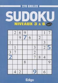 Sudoku 270 grilles - volume 5: Niveaux 3 à 6