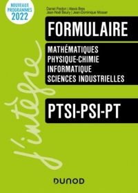 Formulaire PTSI-PT-PSI: Maths - Physique-chimie - Informatique