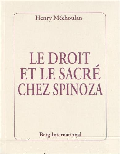 droit et le sacré chez Spinoza
