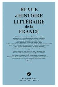 Revue D'histoire Litteraire De La France: Petites Revues, Grande Presse Et Edition a La Fin Du Xixe Siecle
