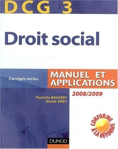 Droit social DCG3 : Manuel et applications