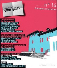 Cahiers de la villa gillet nø14 : échanges litteraires
