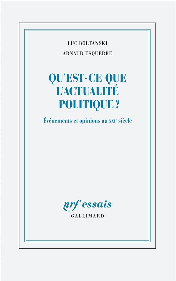 Qu'est-ce que l'actualité politique?