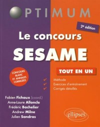 Le Concours SESAME Tout en Un Concours Blanc et Annales Corrigées