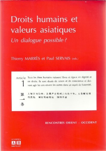 DROITS HUMAINS ET VALEURS ASIATIQUES