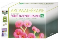 Aromathérapie : Le coffret des huiles essentielles Bio : les 3 flacons, le diffuseur, le guide