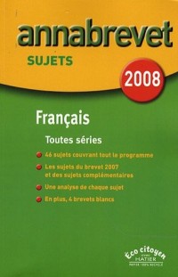 Français Brevet séries générale, technologique et professionnelle : Sujets