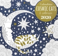 Calendrier Cosmic cats à colorier