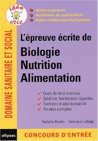 L'épreuve écrite de biologie nutrition alimentation